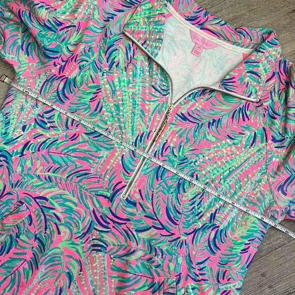 Lilly Pulitzer UPF 50+ Skipper Popover Pink Sunset Coco Breeze - Picture 12 of 14